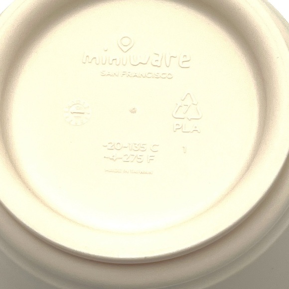 Miniware Baby Toddler Cereal Bowl Set of 2 Detachable Suction - Eco Friendly - Picture 3 of 7